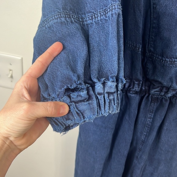 Womens Rachel Comey Denim Holt Jumpsuit Size 14 Blue long sleeve utility 1 pc - Picture 6 of 8